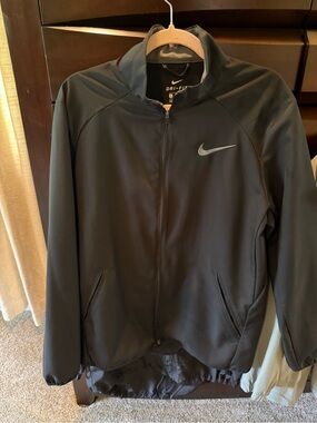 Nike Black Men's Dri-FIT Zip Performance Jacket